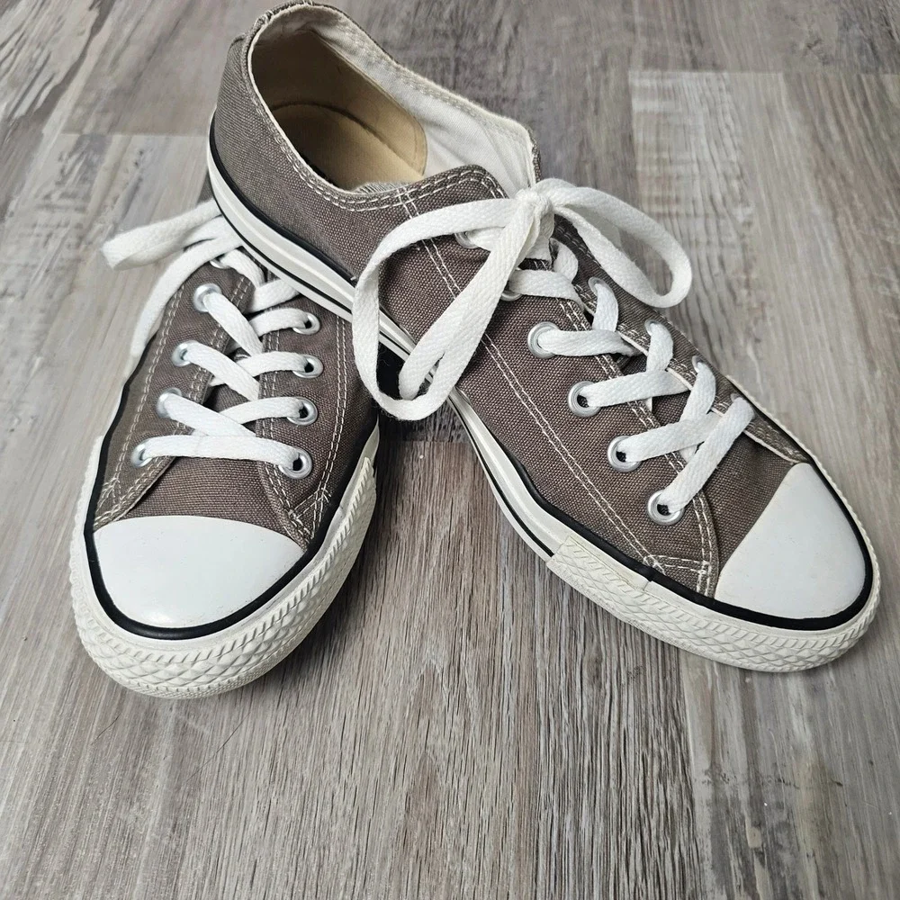 Converse Chuck Taylor All Star Seasonal Ox Mens 8 Womens 10 Charcoal 1J794 - Picture 2 of 10